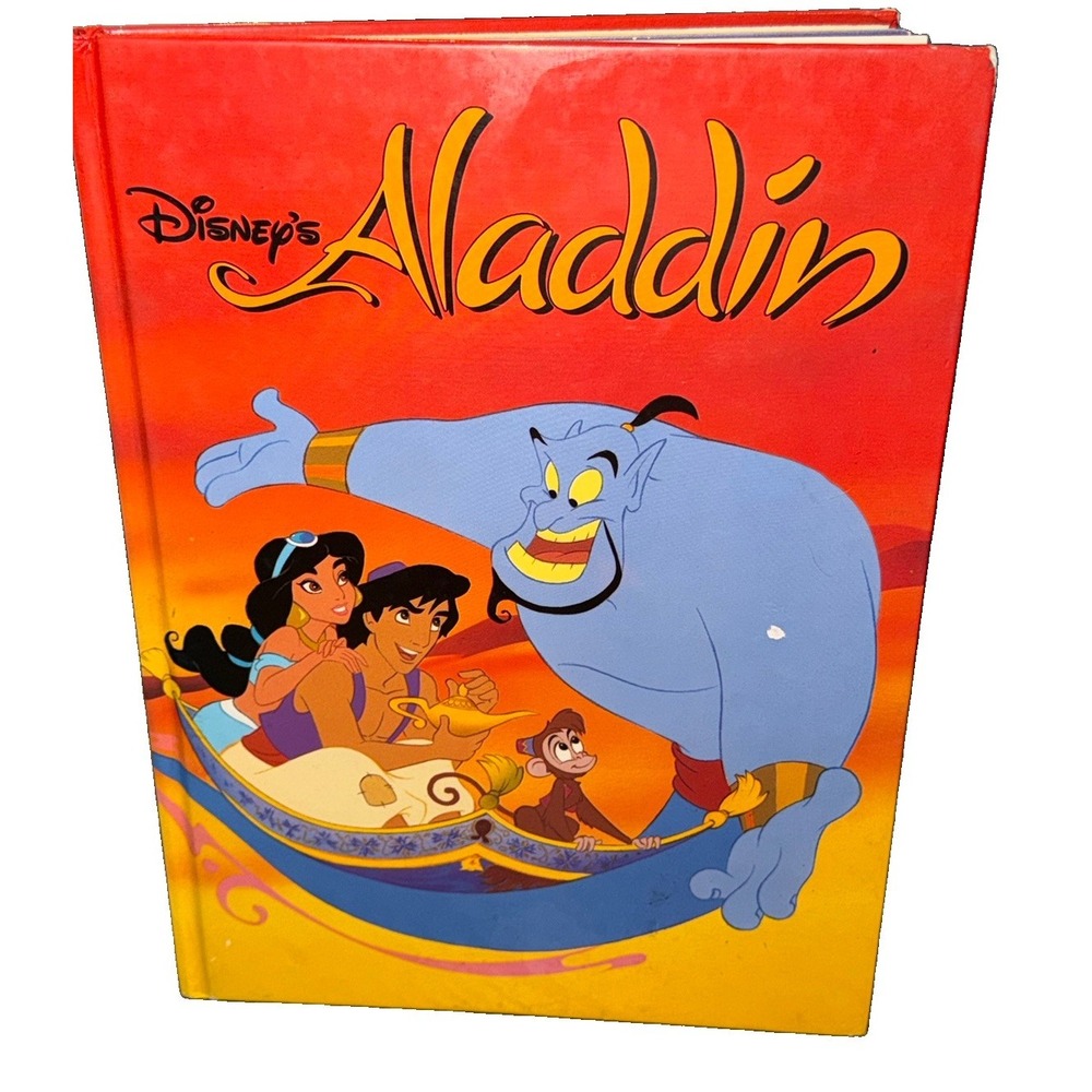 VTG 1992 Disney Classic Series Aladdin Hardcover Book 1st Edition, Penguin Books